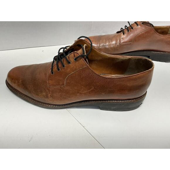 Salvatore Ferragamo Dress Shoes Men\'s Size 13 B Brown Leather Oxfords main image 7